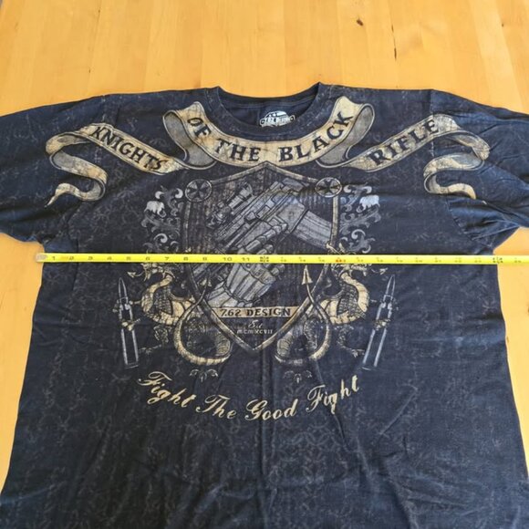 7.62 Design XL Knights Of The Black Rifle T-Shirt Double Sided Men’s Military - Picture 2 of 7